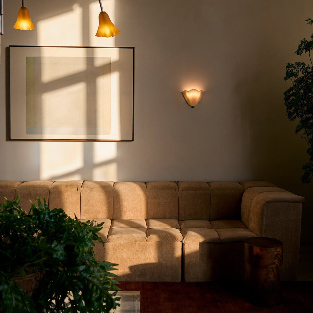 Selvia Wall Light | Retro Coloured Glass Shell Design