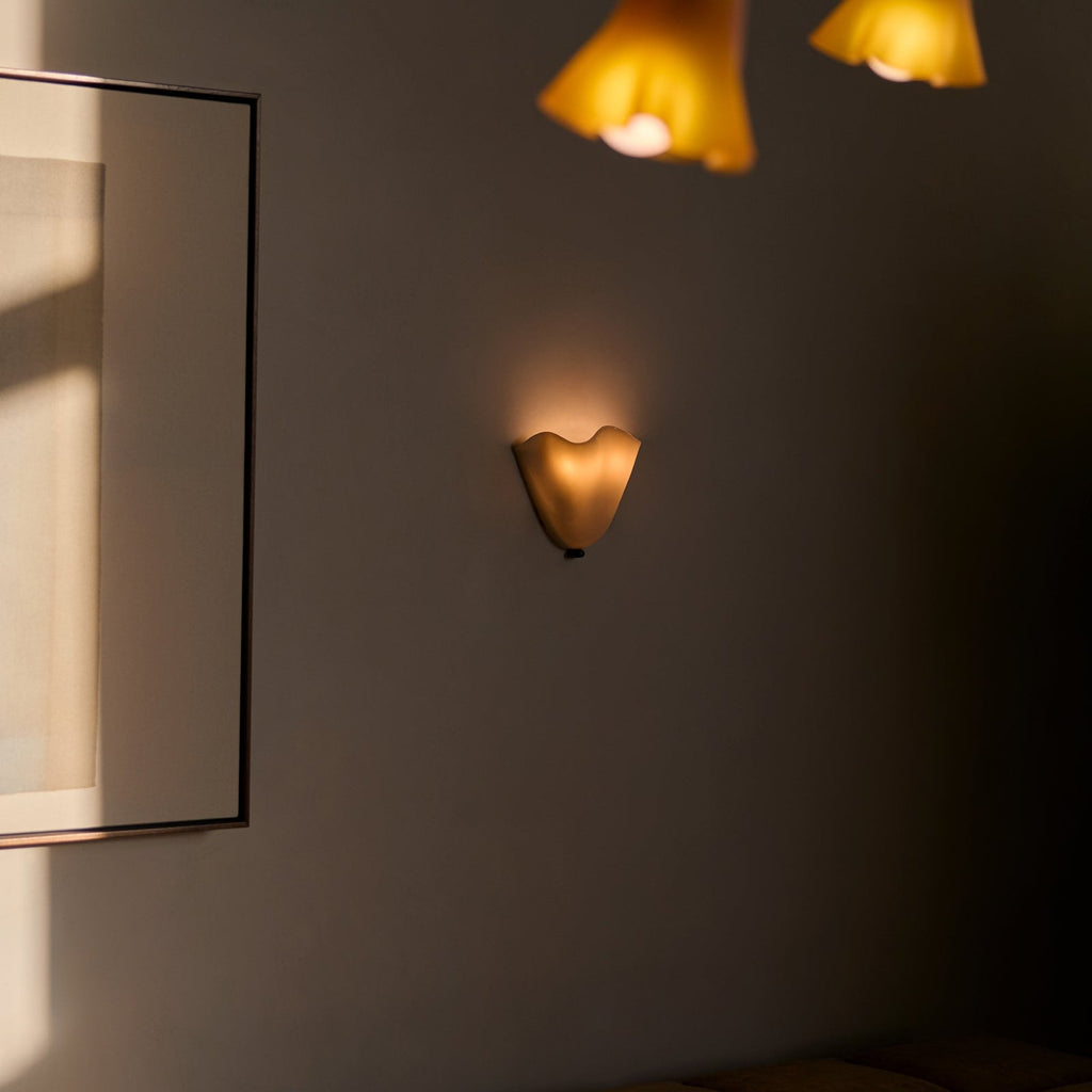 Selvia Wall Light | Retro Coloured Glass Shell Design