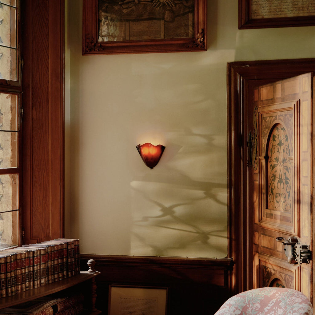 Selvia Wall Light | Retro Coloured Glass Shell Design