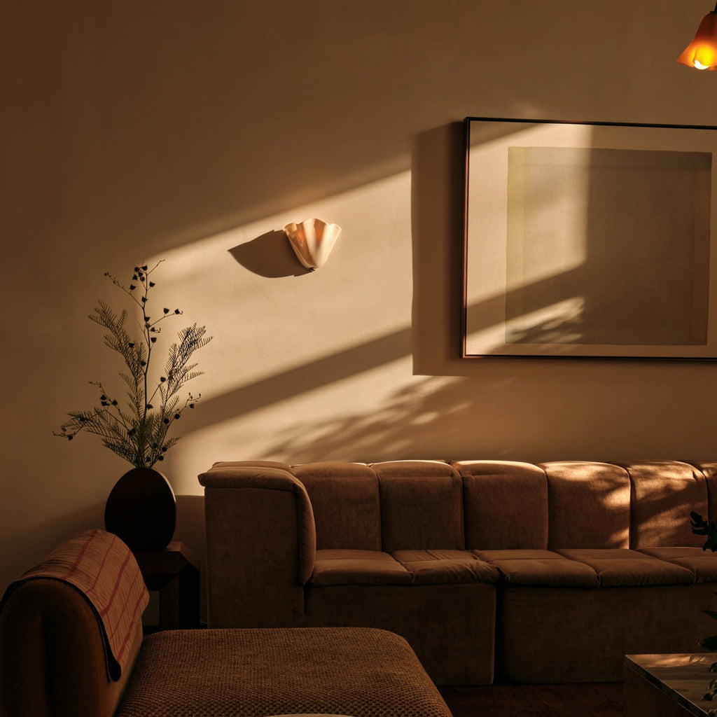 Selvia Wall Light | Retro Coloured Glass Shell Design