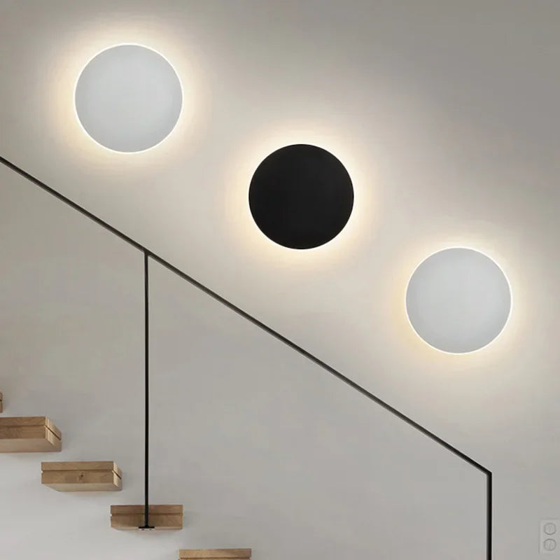 Svala Round LED Wall Light | Modern Nordic Minimalist Design