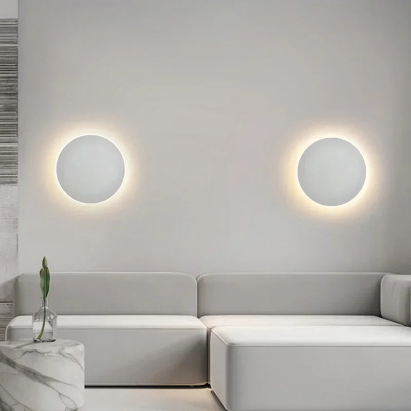 Svala Round LED Wall Light | Modern Nordic Minimalist Design