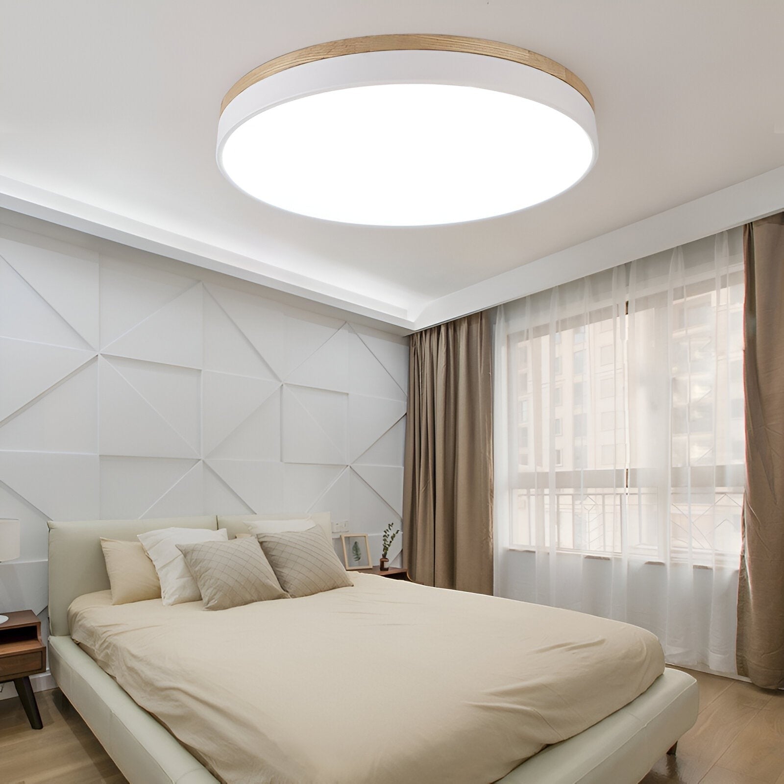 Eira LED Ceiling Light | Nordic Minimalist Flush Design