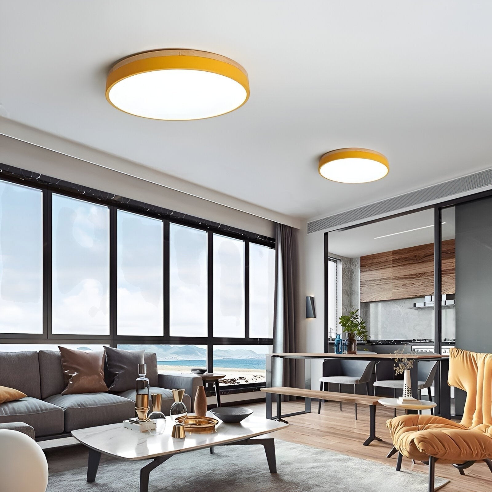 Eira LED Ceiling Light | Nordic Minimalist Flush Design