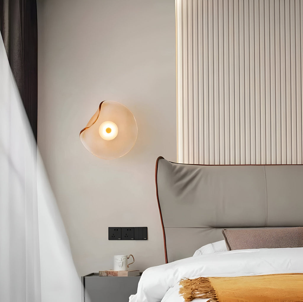 Nami Wall Light | Nordic Curved Glass LED Lighting