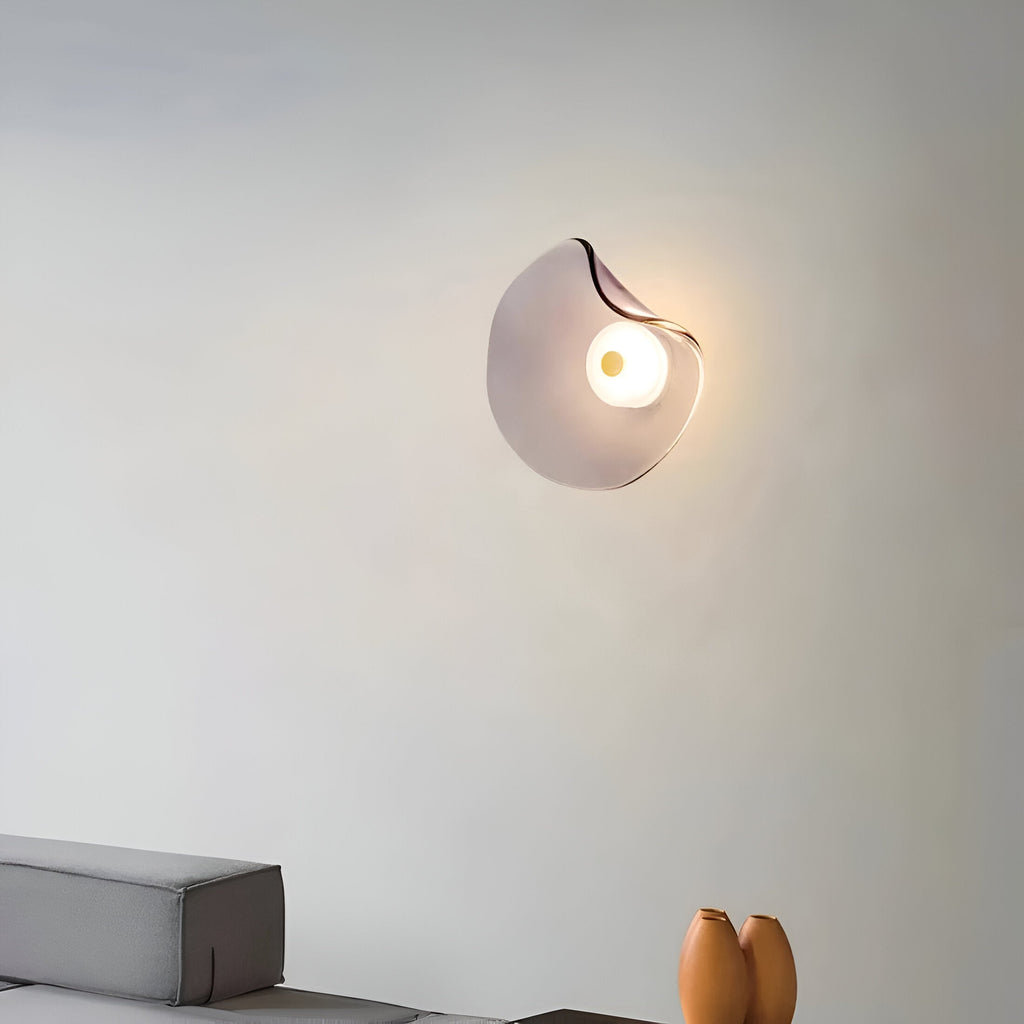 Nami Wall Light | Nordic Curved Glass LED Lighting
