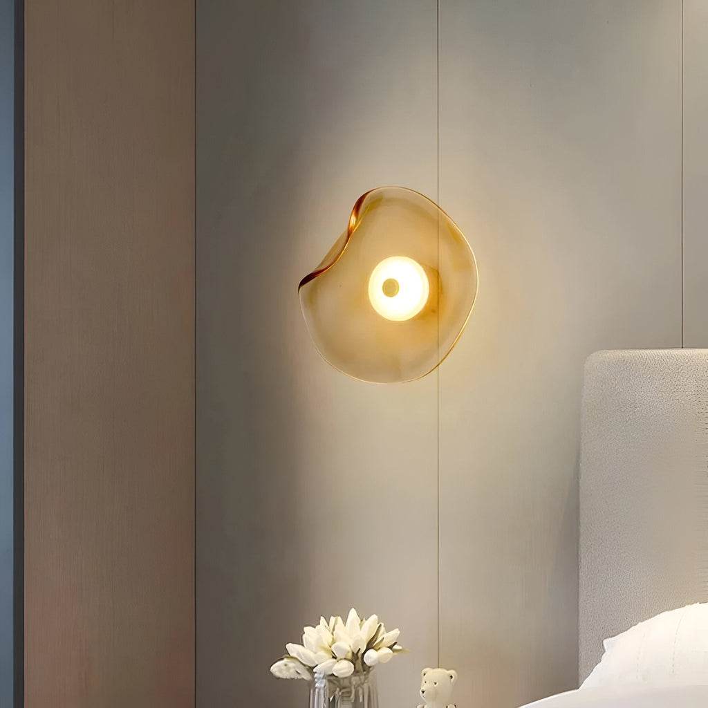 Nami Wall Light | Nordic Curved Glass LED Lighting