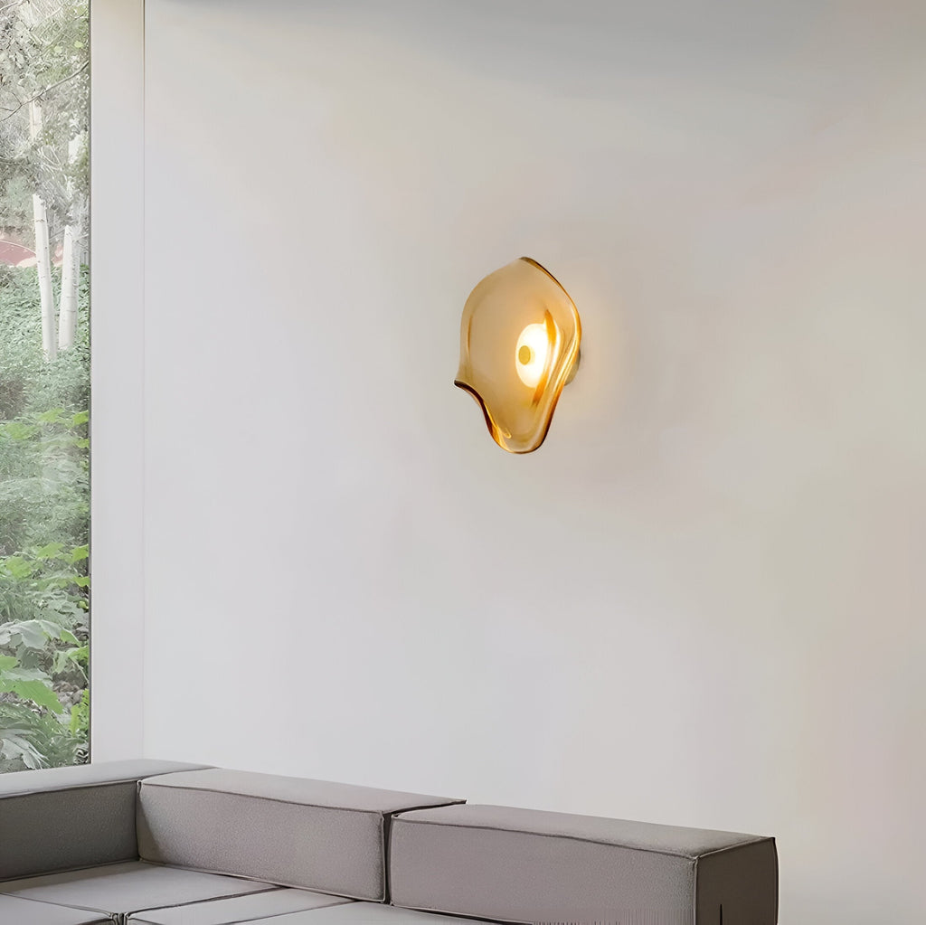 Nami Wall Light | Nordic Curved Glass LED Lighting