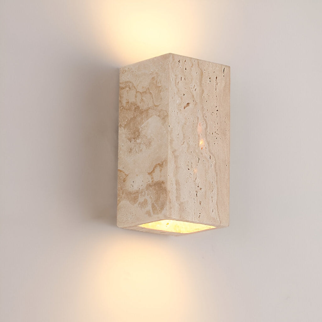 Tavo Outdoor Wall Light | Travertine Minimalist LED Lighting