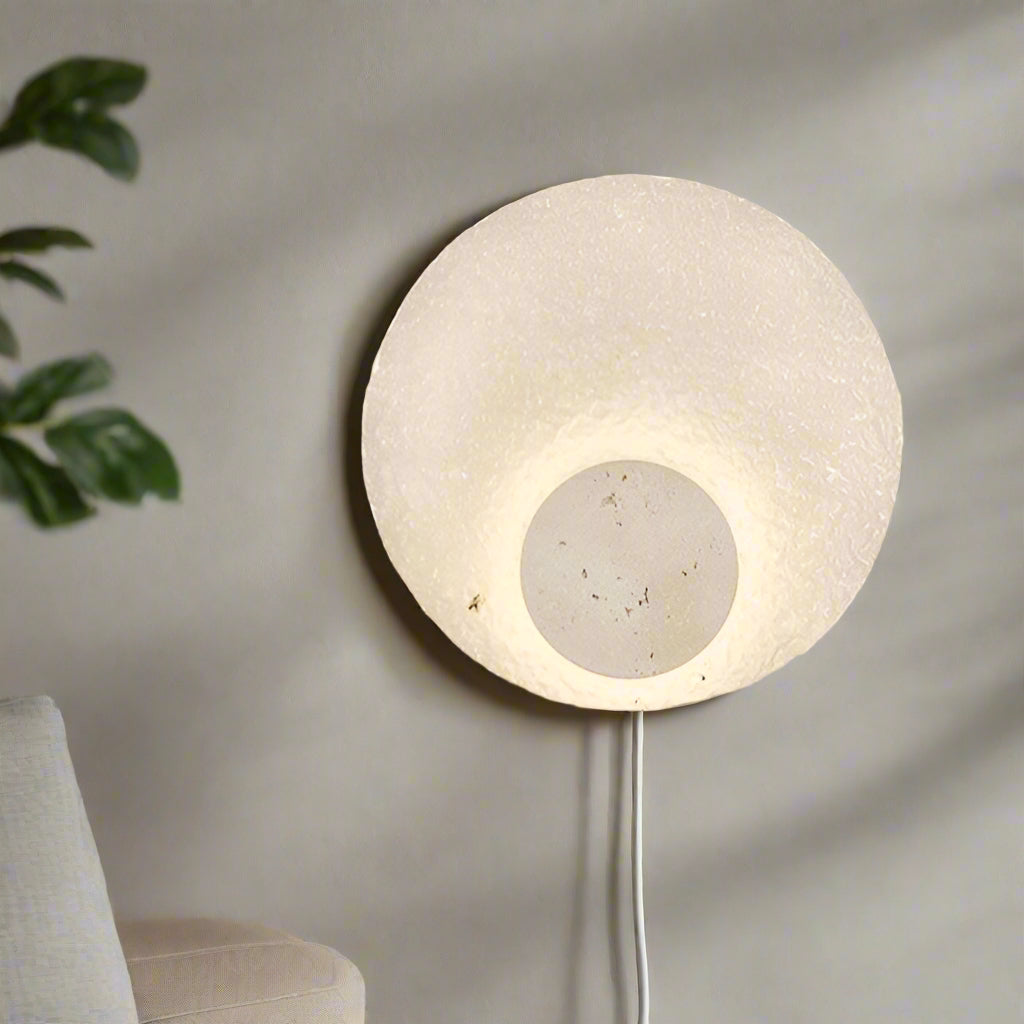 Tera Wall Light | Acrylic Travertine Modern Lighting