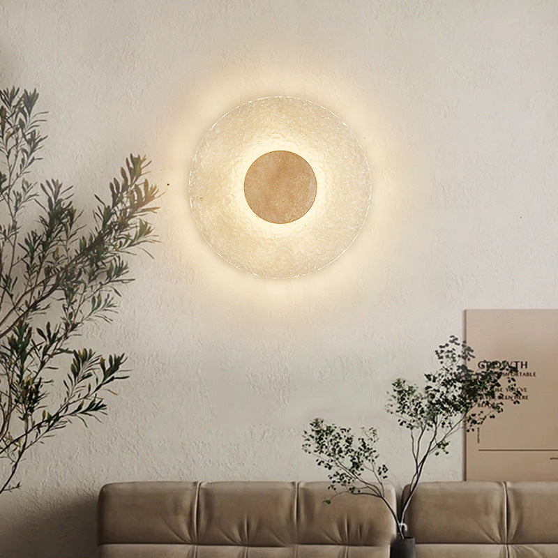 Tera Wall Light | Acrylic Travertine Modern Lighting
