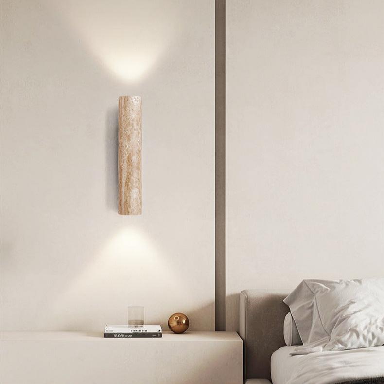 Kora Wall Light | Japandi Travertine Minimalist Lighting