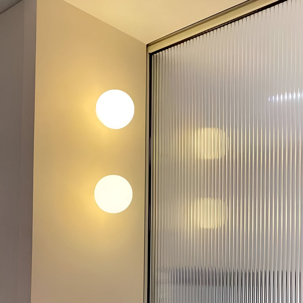 Velian Wall Light | Modern Minimalist Round Glass Design