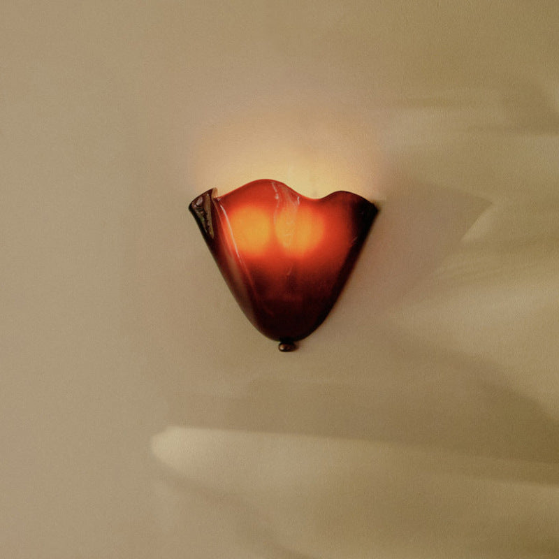 Selvia Wall Light | Retro Coloured Glass Shell Design