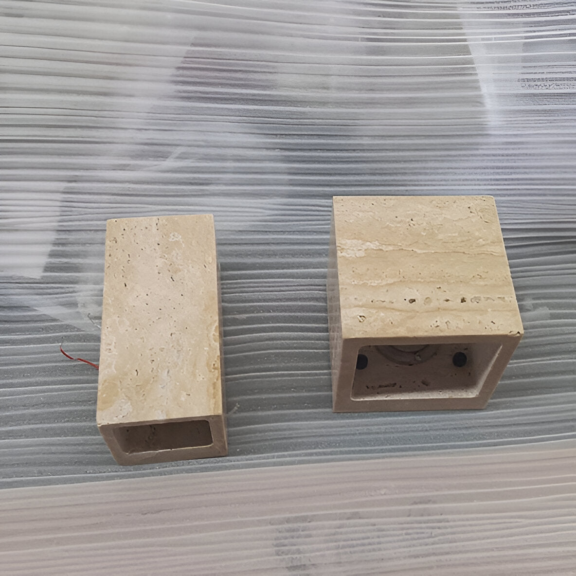 Tavo Outdoor Wall Light | Travertine Minimalist LED Lighting