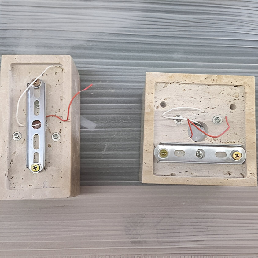 Tavo Outdoor Wall Light | Travertine Minimalist LED Lighting
