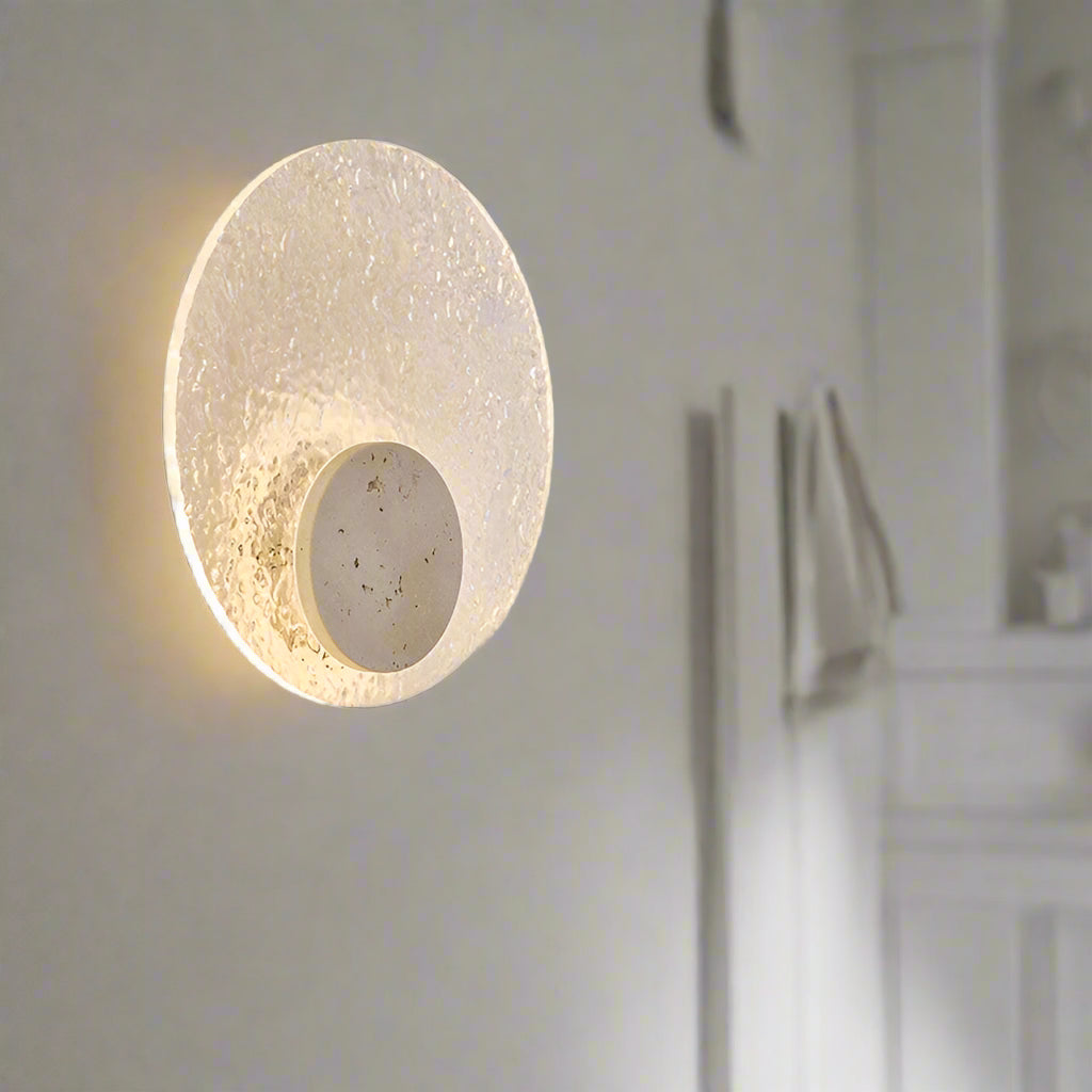 Tera Wall Light | Acrylic Travertine Modern Lighting