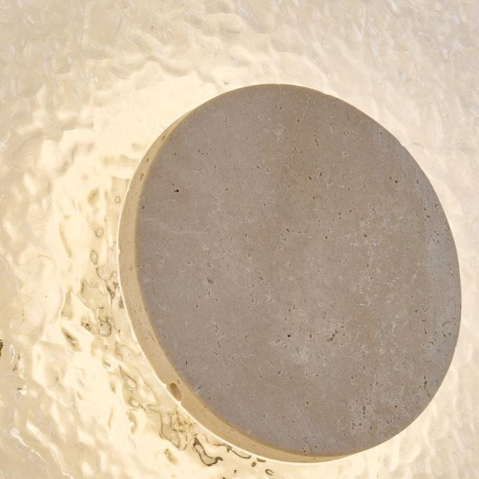 Tera Wall Light | Acrylic Travertine Modern Lighting