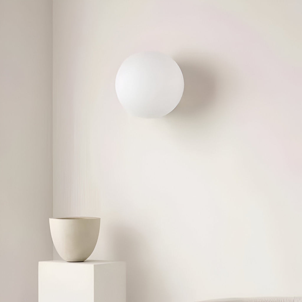 Velian Wall Light | Modern Minimalist Round Glass Design