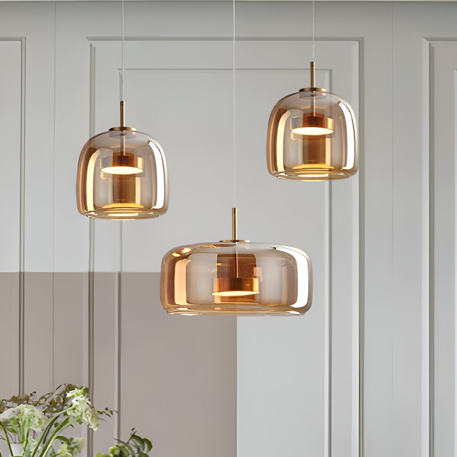 Caldeon Glass Pendant Light | Modern Retro Design
