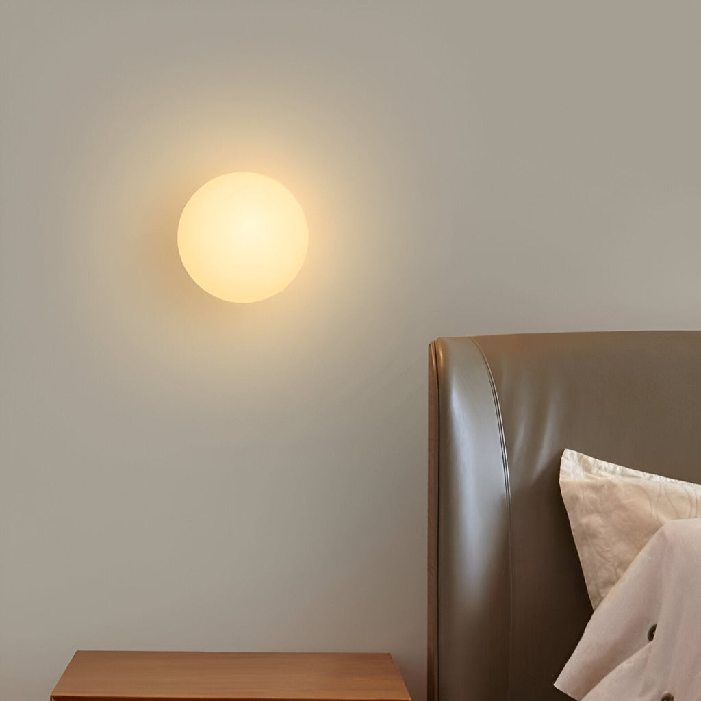 Velian Wall Light | Modern Minimalist Round Glass Design