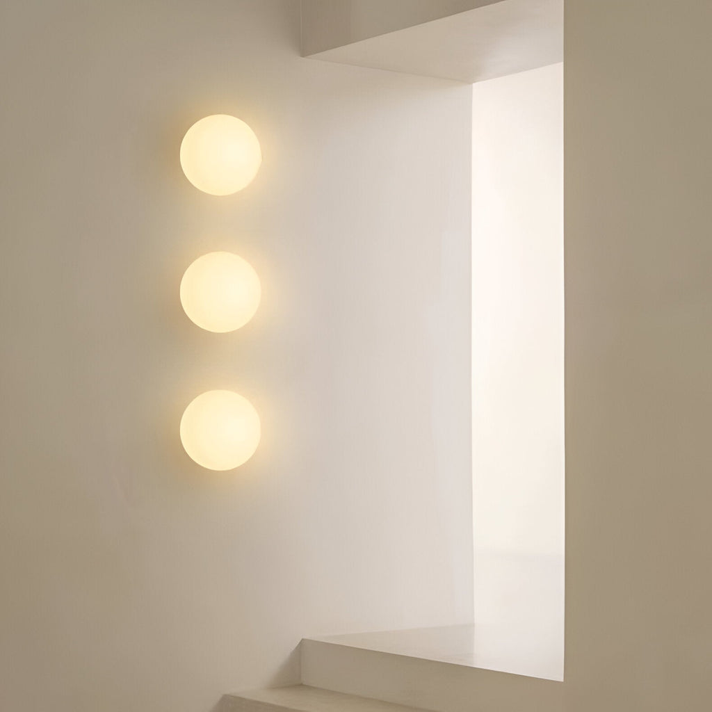 Velian Wall Light | Modern Minimalist Round Glass Design