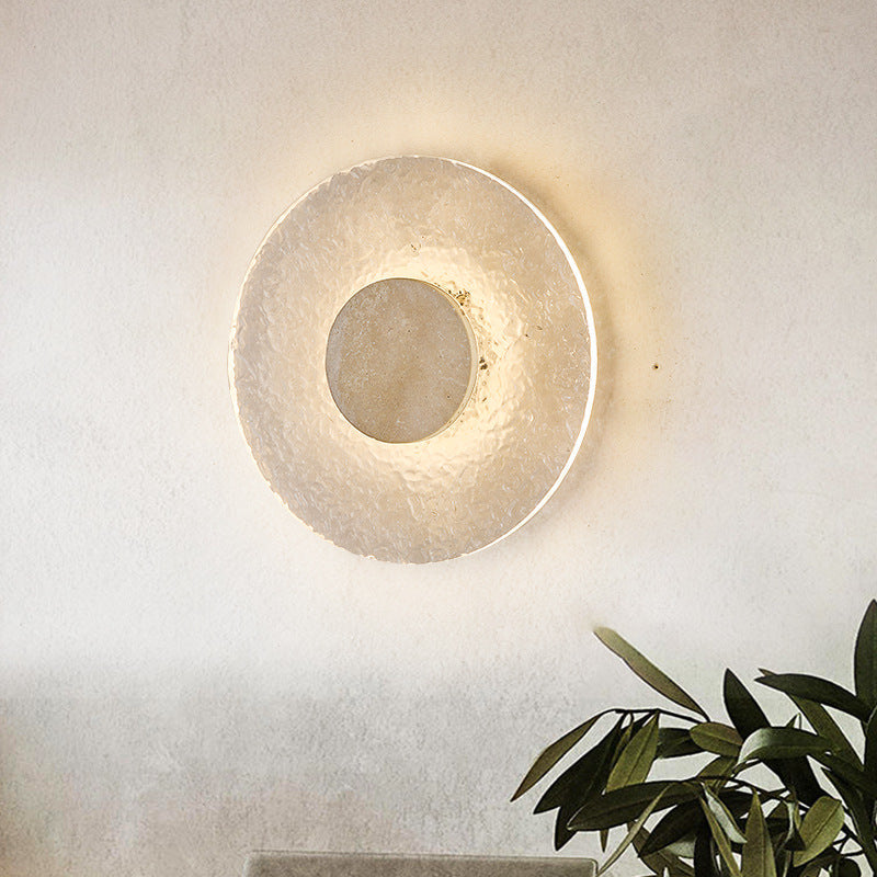 Tera Wall Light | Acrylic Travertine Modern Lighting