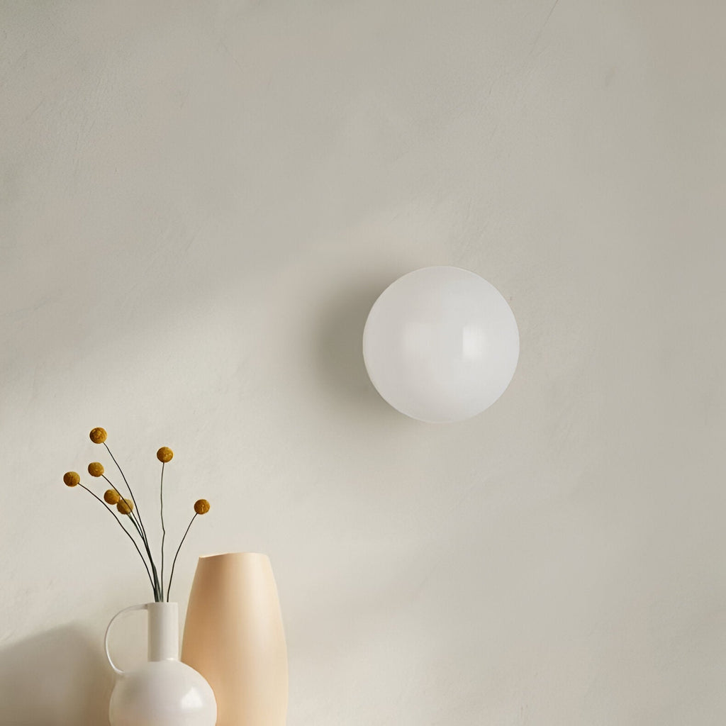 Velian Wall Light | Modern Minimalist Round Glass Design