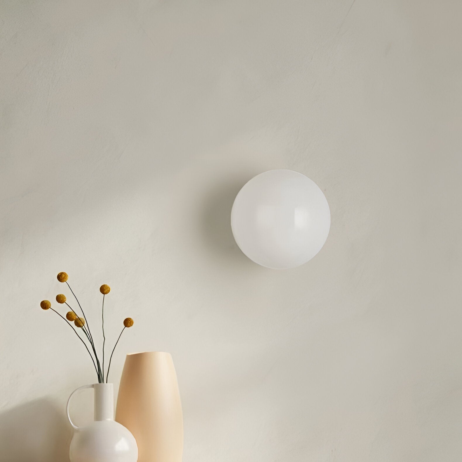 Velian Wall Light | Modern Minimalist Round Glass Design