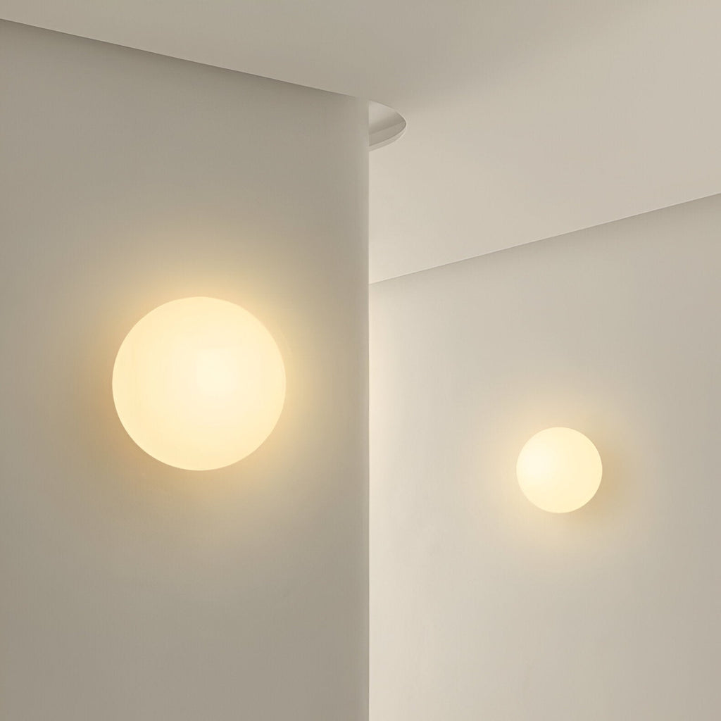 Velian Wall Light | Modern Minimalist Round Glass Design