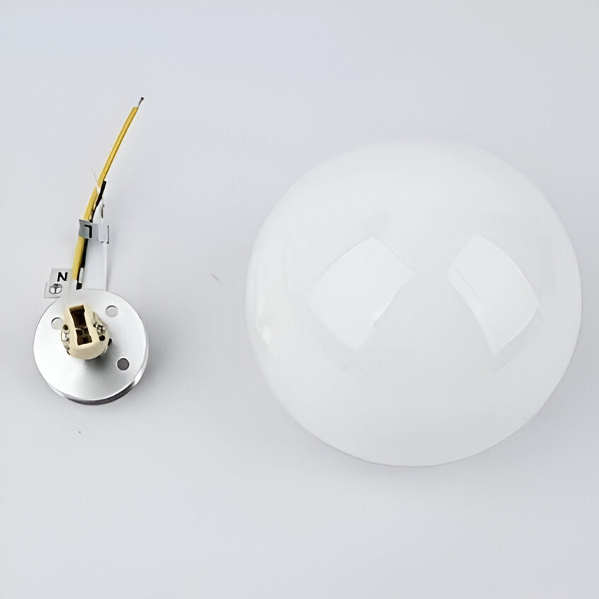 Velian Wall Light | Modern Minimalist Round Glass Design
