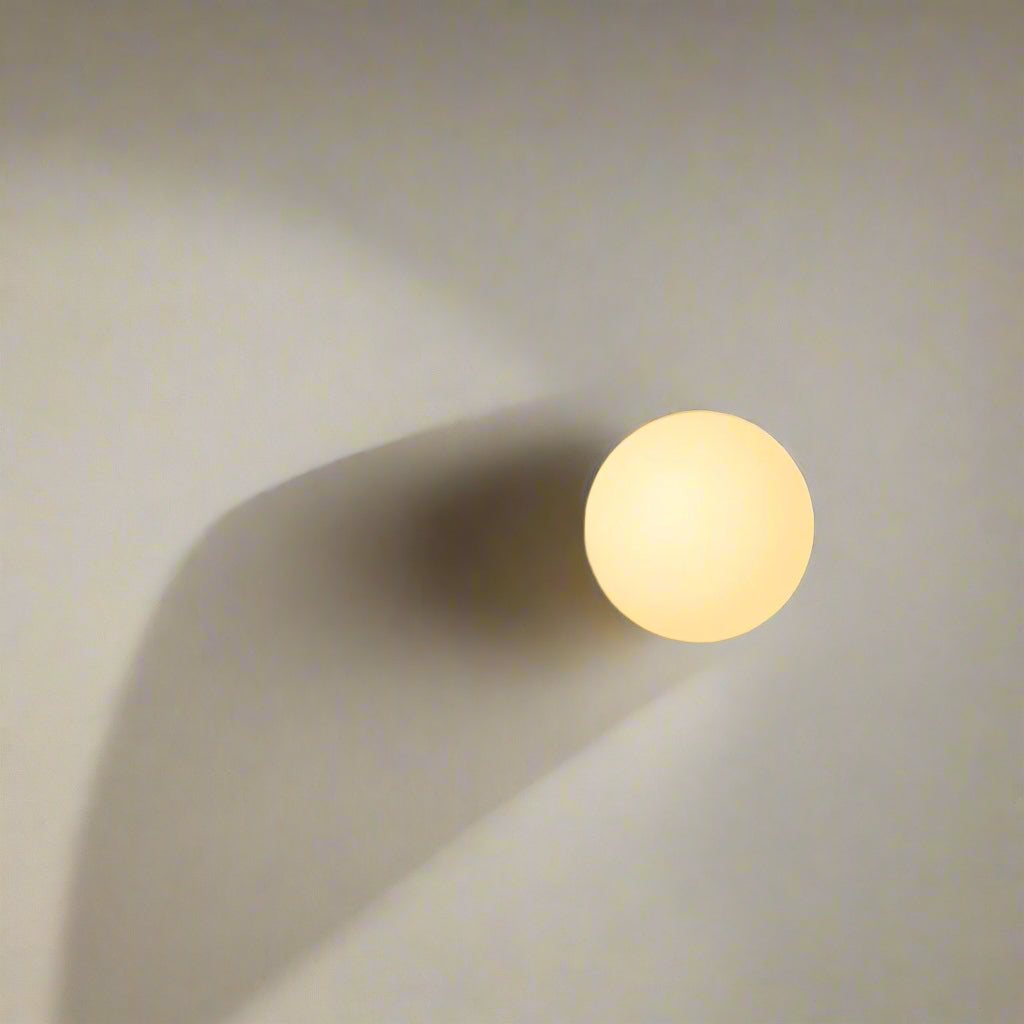 Velian Wall Light | Modern Minimalist Round Glass Design
