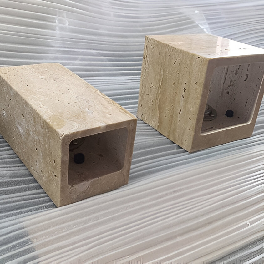 Tavo Outdoor Wall Light | Travertine Minimalist LED Lighting