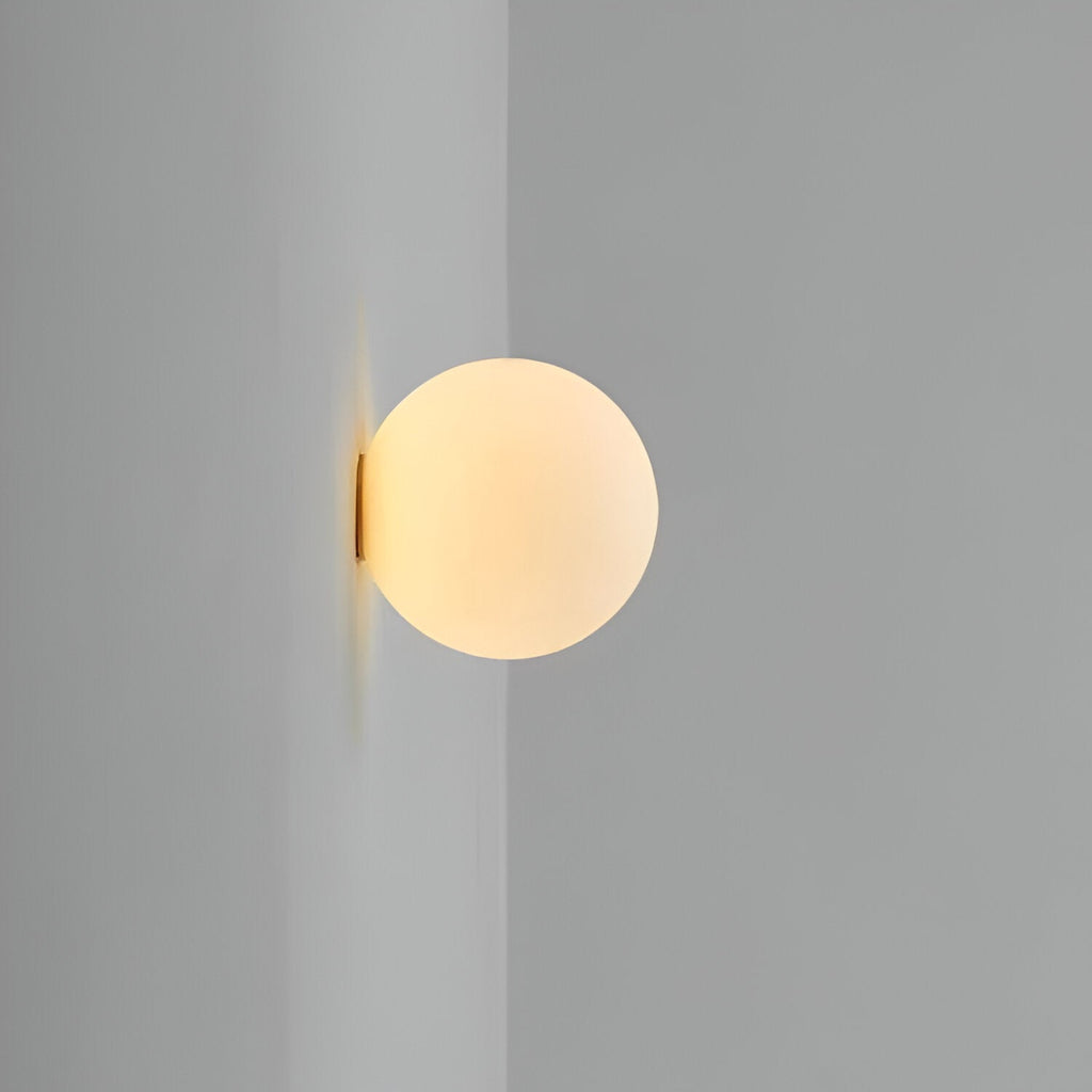 Velian Wall Light | Modern Minimalist Round Glass Design