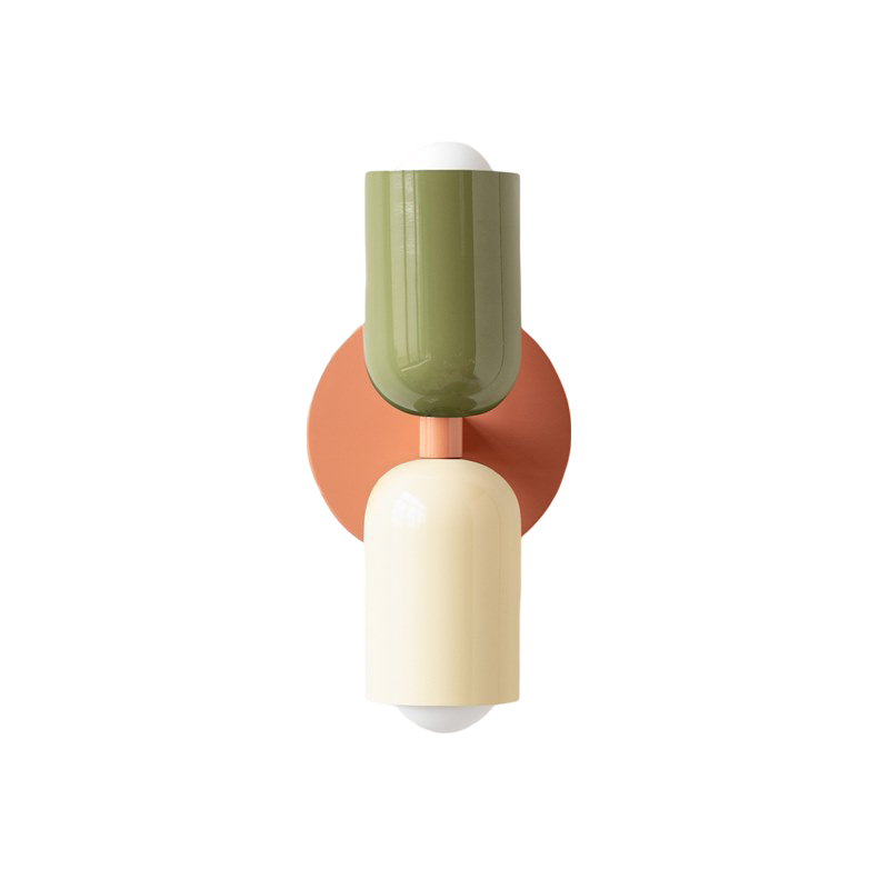 Vareon Wall Light | Modern Colourful Double Head Iron Design