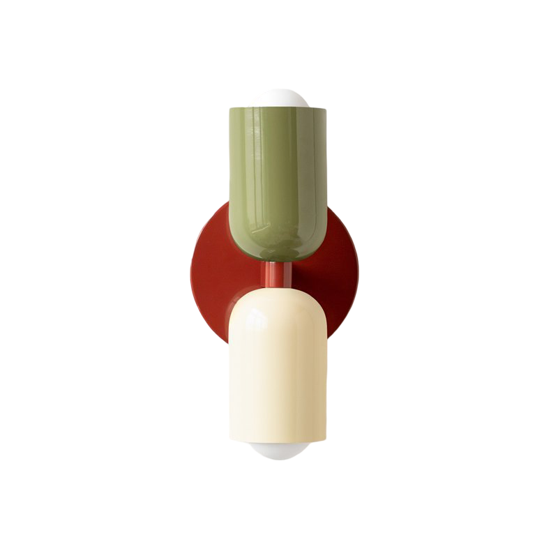 Vareon Wall Light | Modern Colourful Double Head Iron Design