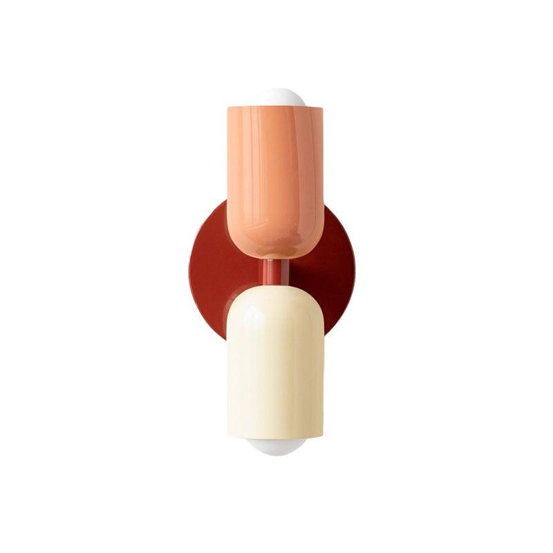 Vareon Wall Light | Modern Colourful Double Head Iron Design