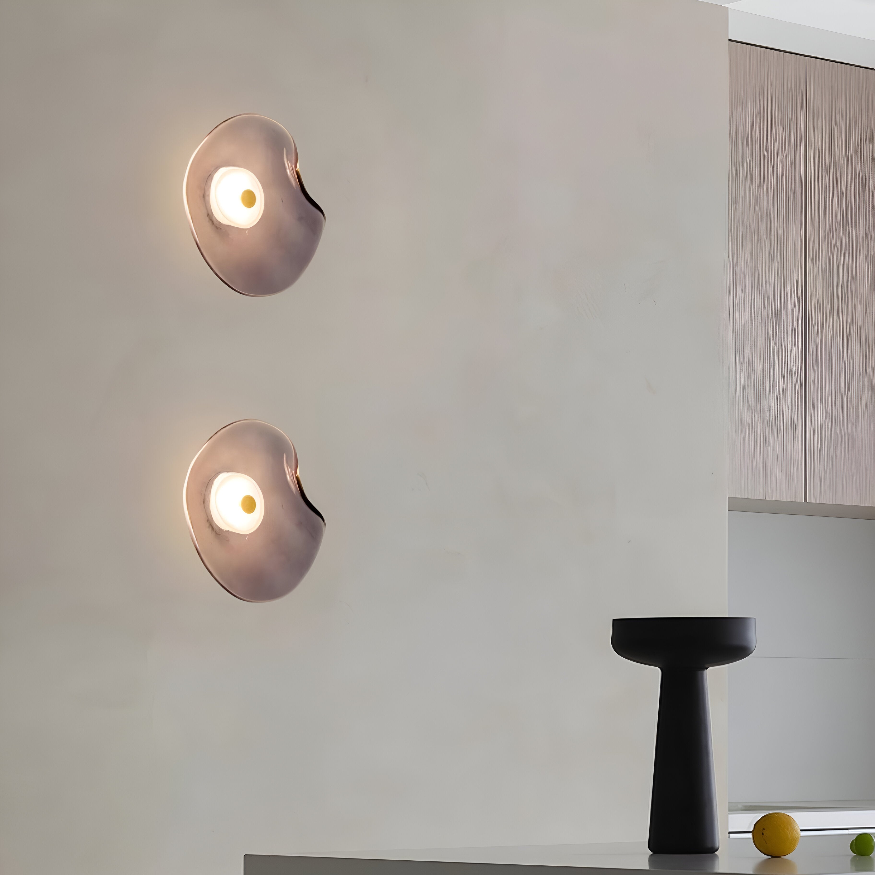 Nami Wall Light | Nordic Curved Glass LED Lighting