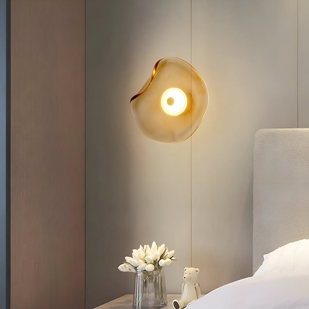 Nami Wall Light | Nordic Curved Glass LED Lighting