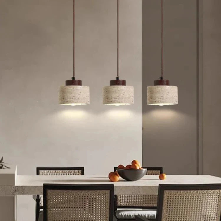 Vesa Pendant Light | Nordic Travertine Minimalist Lighting