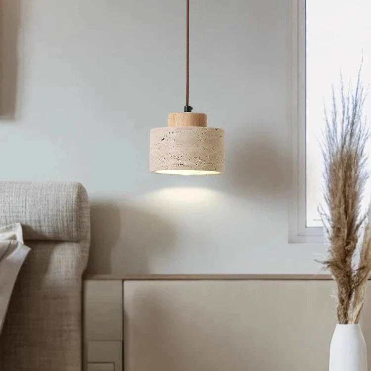 Vesa Pendant Light | Nordic Travertine Minimalist Lighting