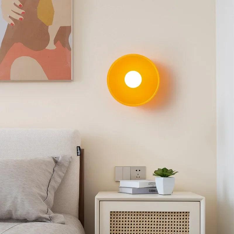 Ovin Wall & Ceiling Light | Nordic Glass Disc Lighting