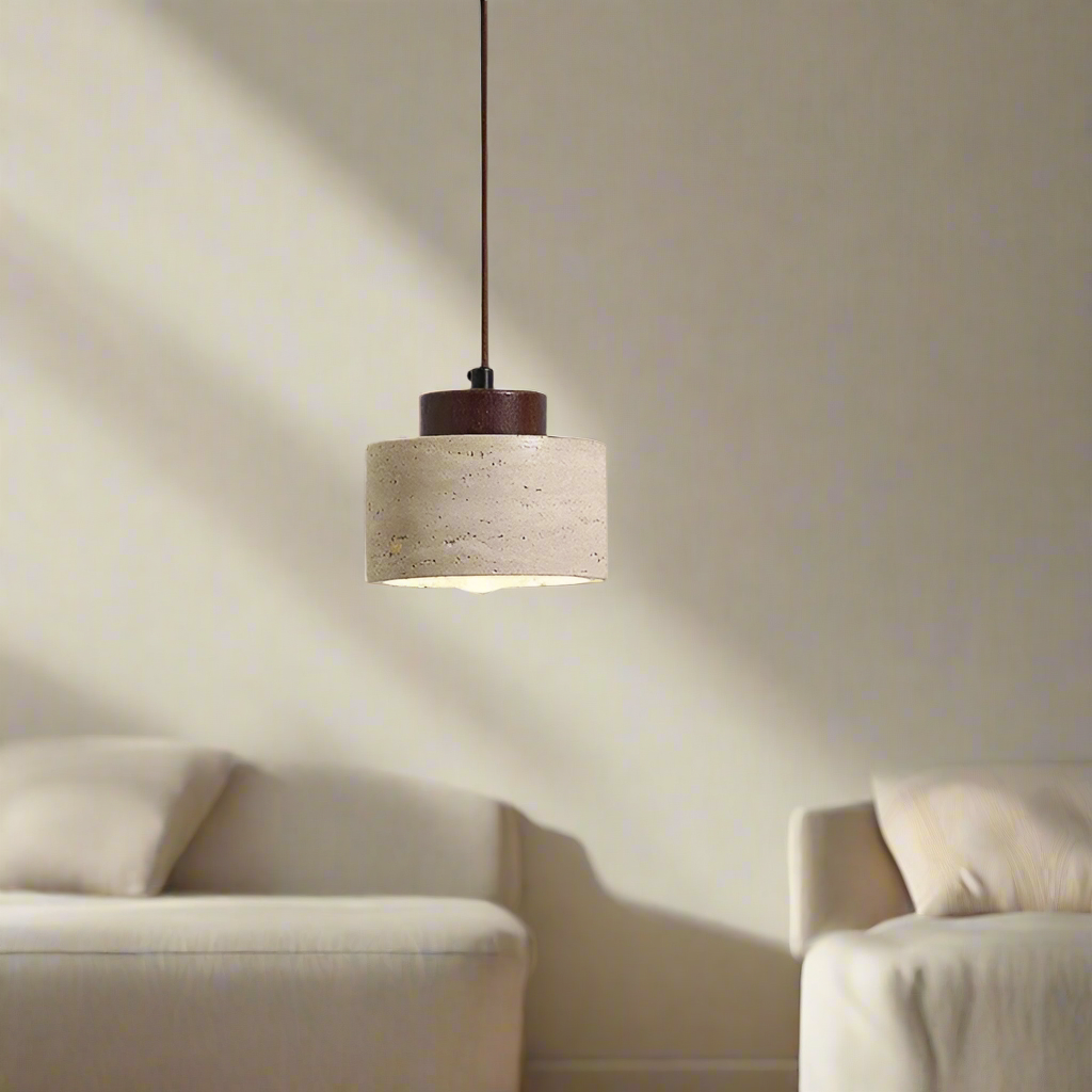 Vesa Pendant Light | Nordic Travertine Minimalist Lighting