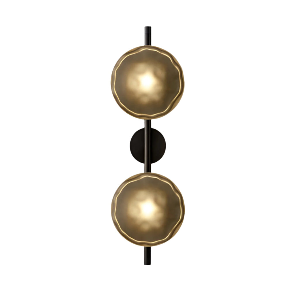 Rilun Wall Light | Modern Round Ripple Glass Minimalist Design