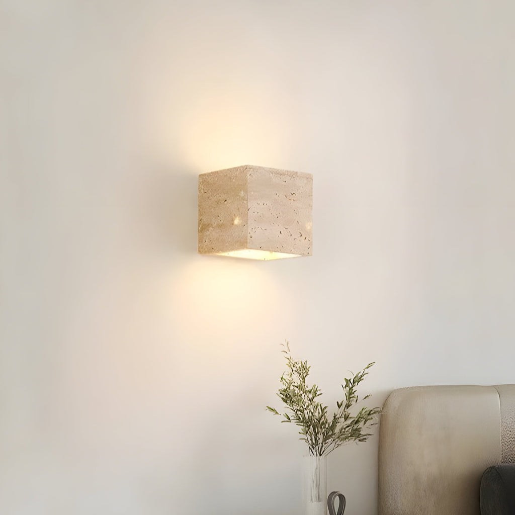 Tavo Outdoor Wall Light | Travertine Minimalist LED Lighting
