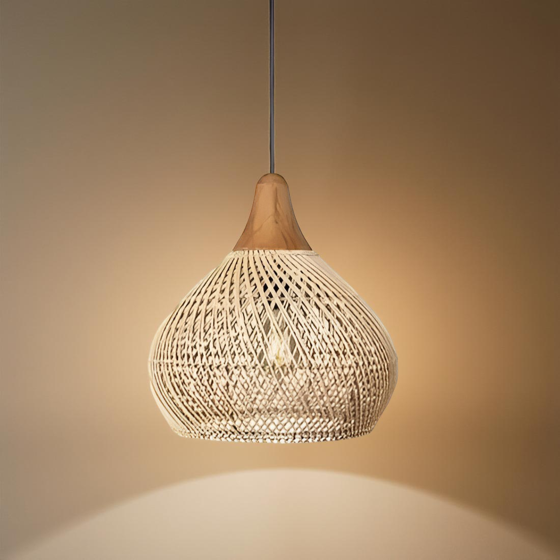 Rafi Pendant Light | Boho Rattan Ceiling Lighting