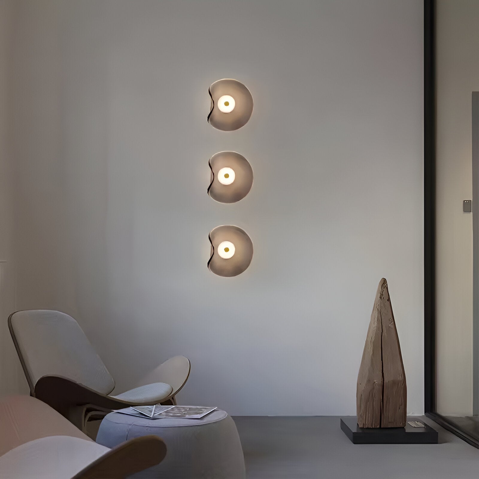 Nami Wall Light | Nordic Curved Glass LED Lighting