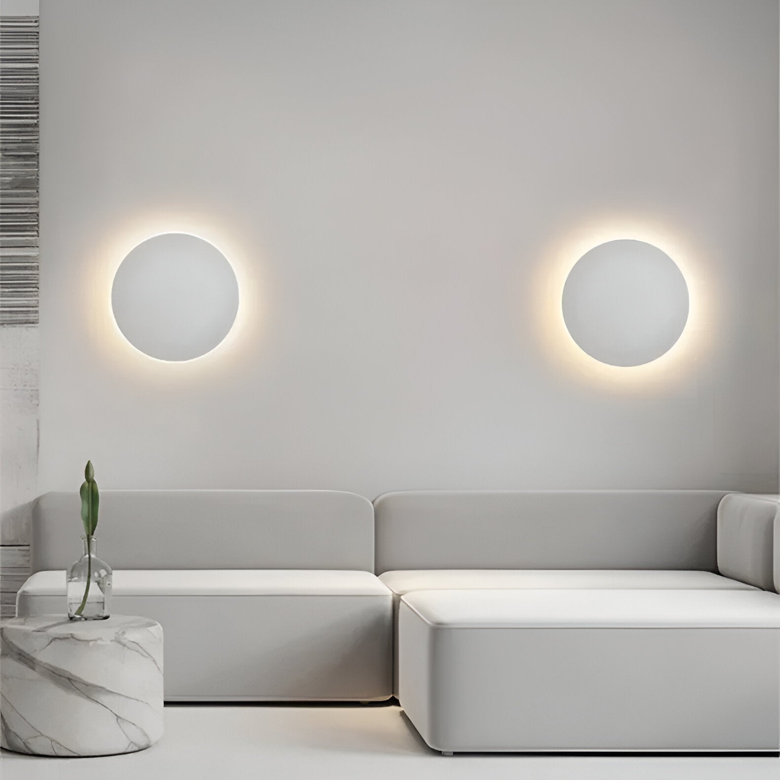 Svala Round LED Wall Light | Modern Nordic Minimalist Design