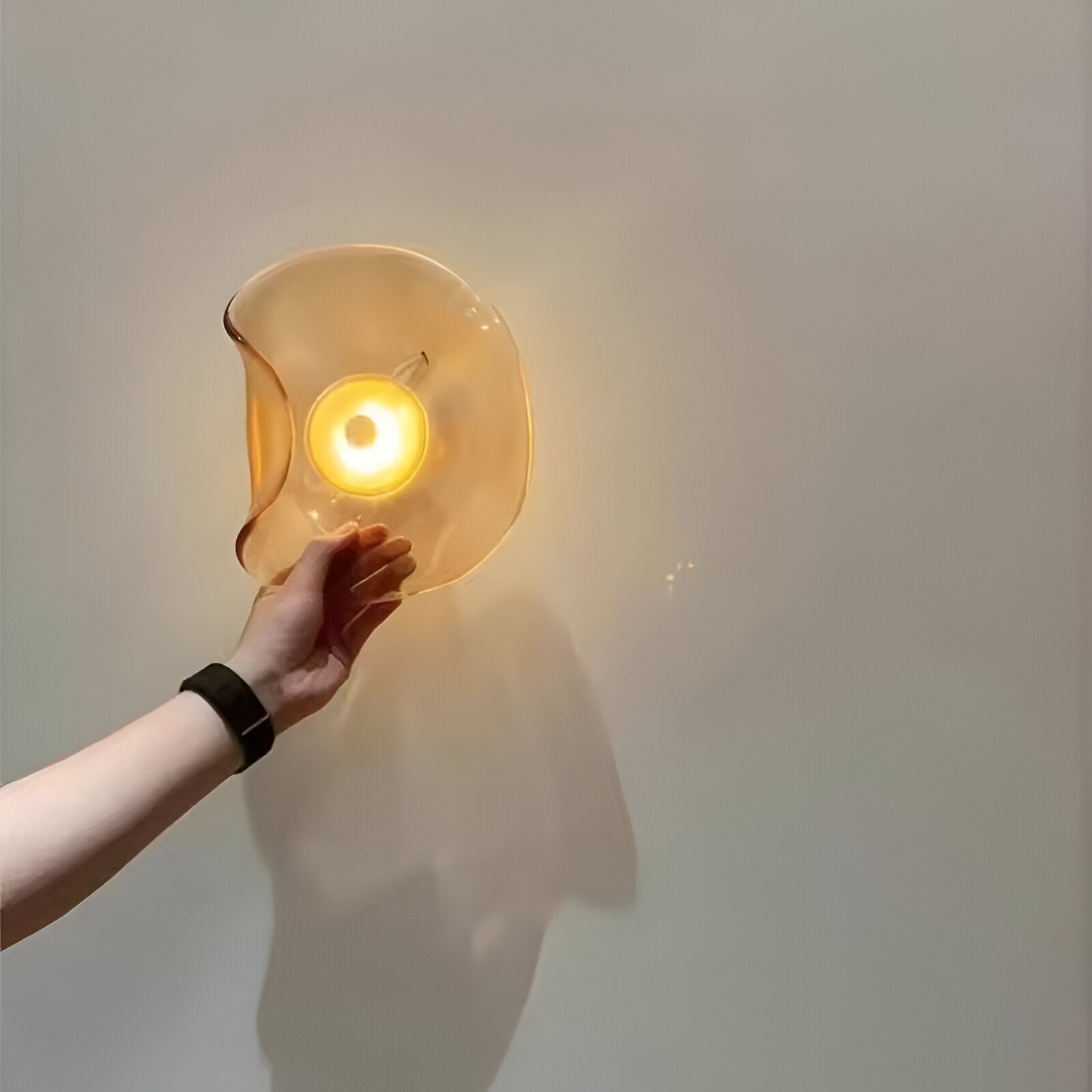 Nami Wall Light | Nordic Curved Glass LED Lighting