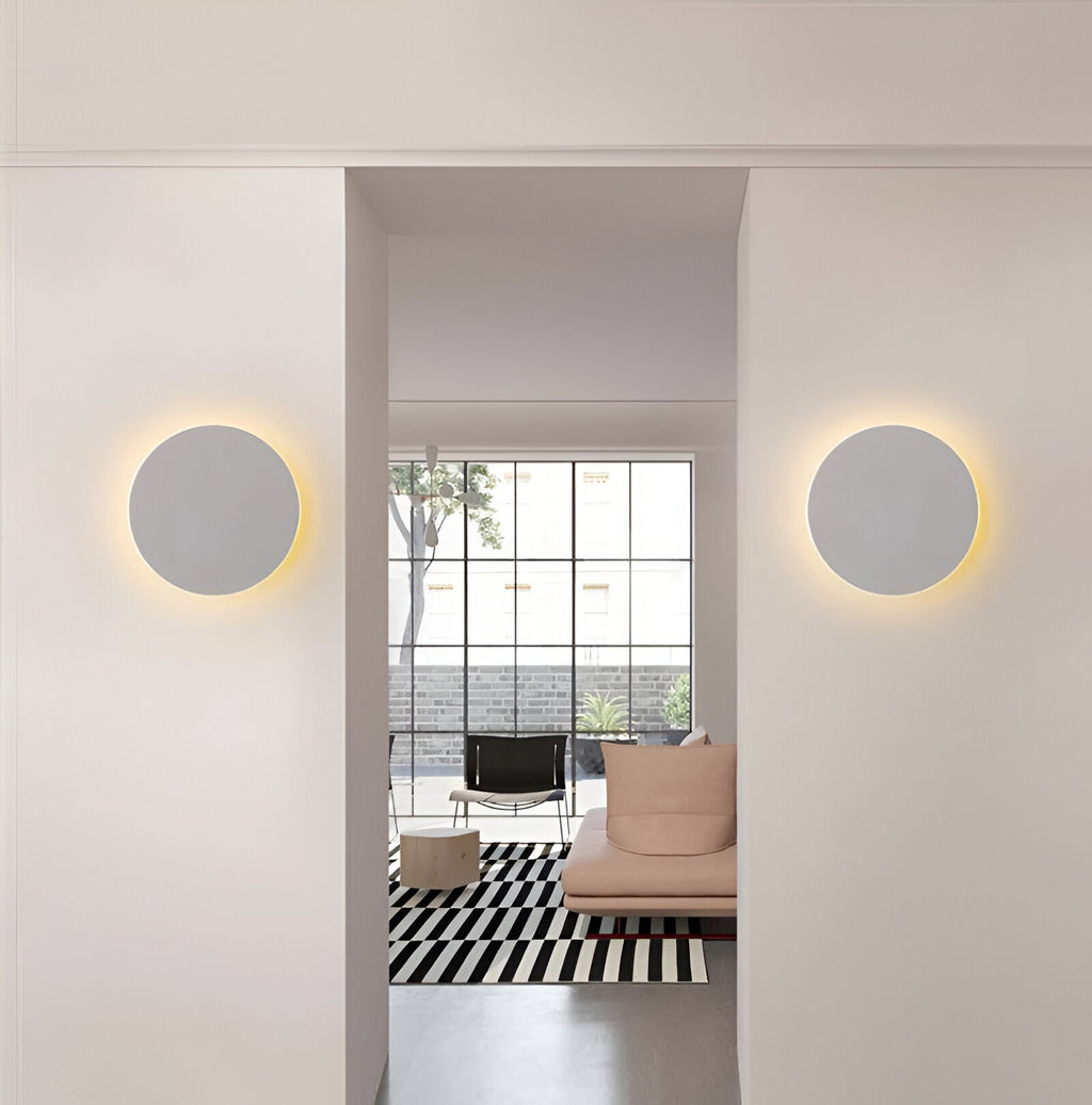 Svala Round LED Wall Light | Modern Nordic Minimalist Design
